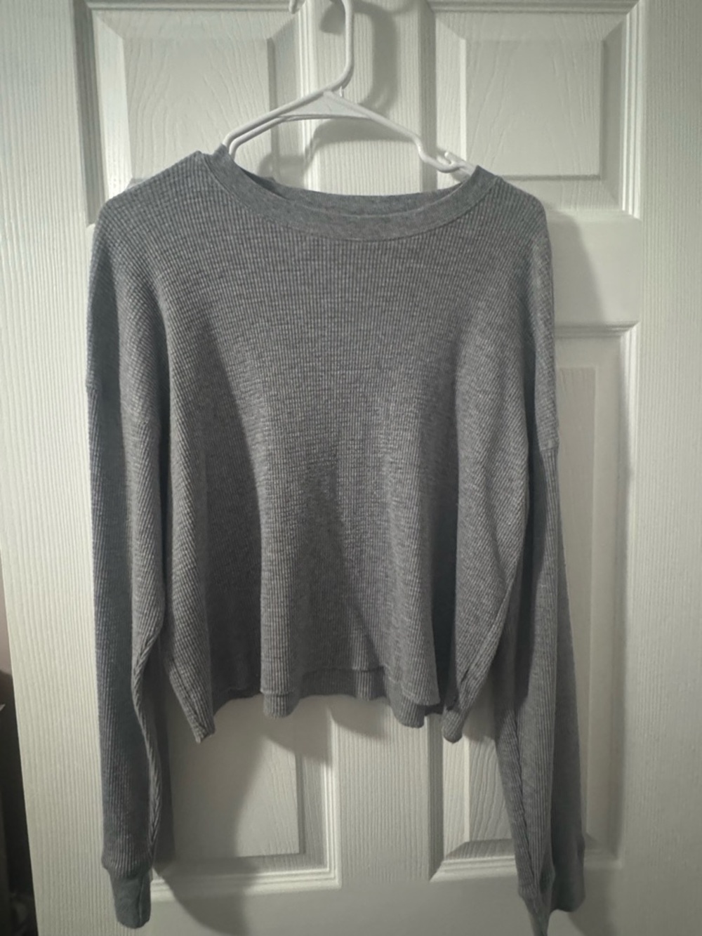 TNA Grey Long Sleeve Thermal Tee